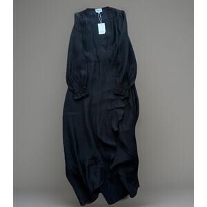 Frnch Paris Taisy Woven Dress XS Black Summer Glam Boho Designer New York NWT